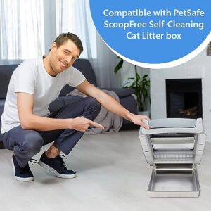 Stainless Steel Reusable Litter Tray Compatible with Petsafe Scoop-Free Self-Cleaning Cat Litter Boxes - Never Absorbs Odor, Stains, or Rusts (Stainless Steel Litter Tray)