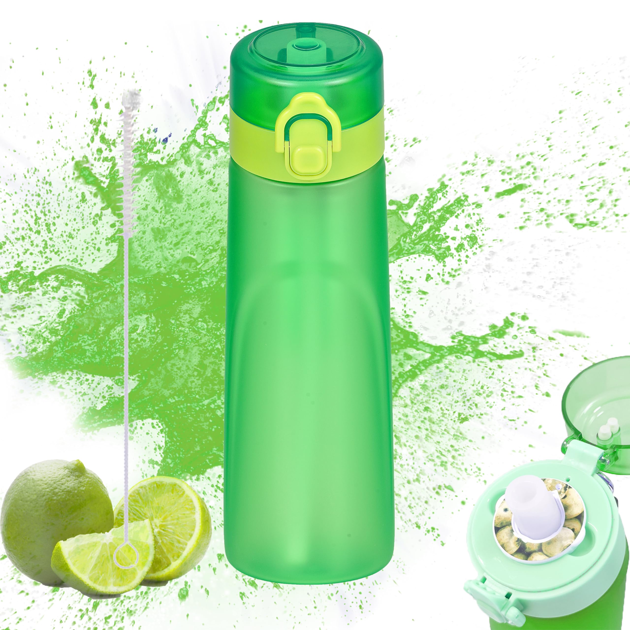 MEETDUMPL Compatible with air up water bottle with pods，Compatible with air up water bottle,Compatible with airup ，Compatible with air up bottle Suitable Gym, Running, Outdoor Sports (Green cup)