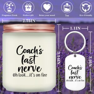 Risnoae Coach Gifts - Coach’s Last Nerve Candle - Appreciation Coach Gifts for Men Women - Christmas Birthday Gifts for Soccer Basketball Football Coach - Cheer Coach Gifts for Women