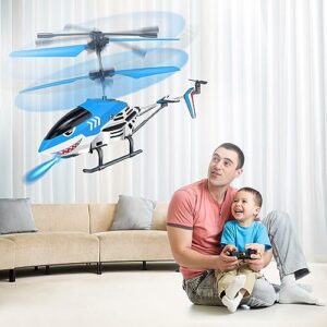 Ynanimery Remote Control Helicopter for Kids Adults, 2.4GHz 3.5 Channel Rc Helicopter Toy with Gyro & LED Light, Perfect Rc Flying Toy for Kids Boys Girls Christmas Birthday Gifts