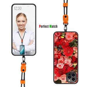 JEZSTHAI Patterned Case for Samsung Galaxy A40 Cover with Adjustable Neck Cord Strap,Soft Shockproof Protective Cover for Samsung A40 Case with Universal Phone Lanyard/Wrist Strap,Style*A03