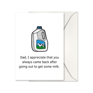 gifting giggles funny card for dad | happy birthday, father’s day | from daughter, son, all of us | bday gift for father, step dad, daddy | 40th 50th 60th 70th 80th