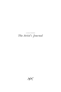 the artist's journal