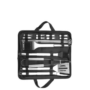 stainless steel grill portable oxford bag 20-piece set bbq bbq tool set outdoor home perfect barbecue gift for men