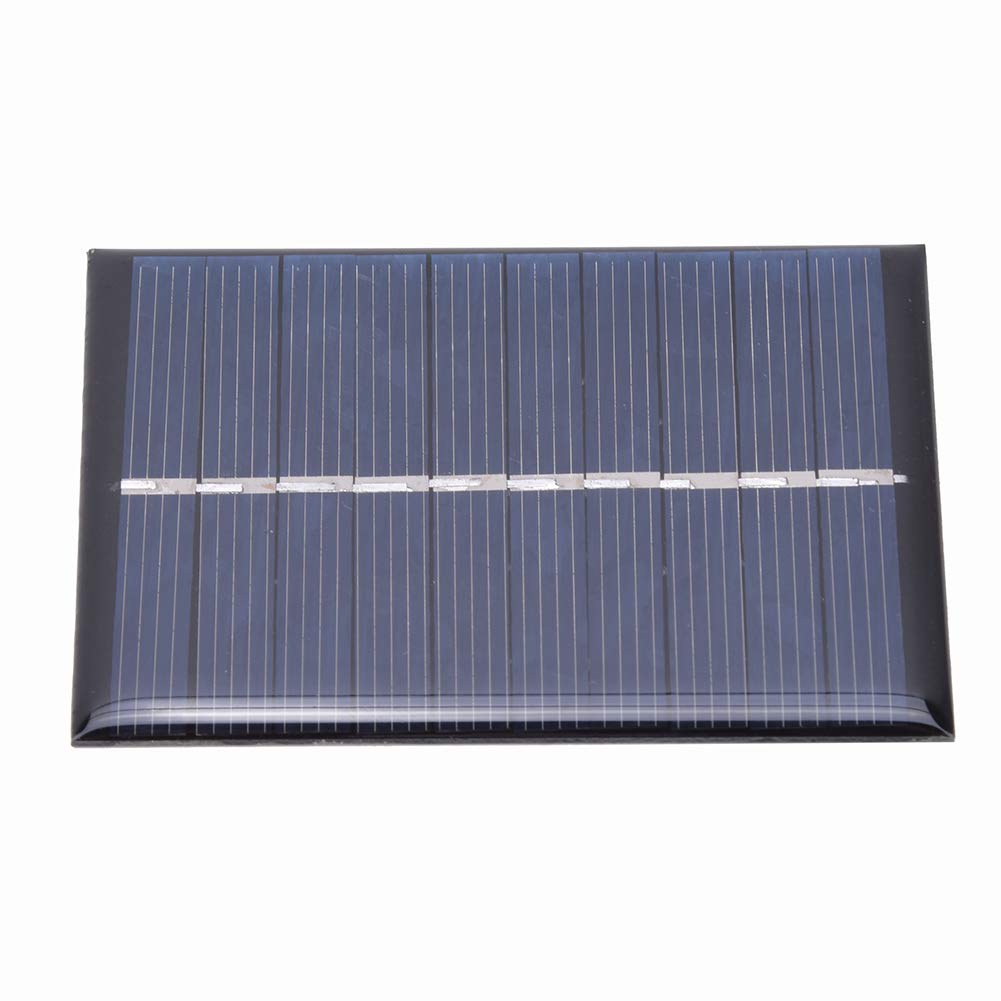 Solar Panel, 2Pcs 0.6W 5V Polysilicon Solar Panel Charging Power Board Charger for Small Power Appliances, Excellent Transmission 80x55mm