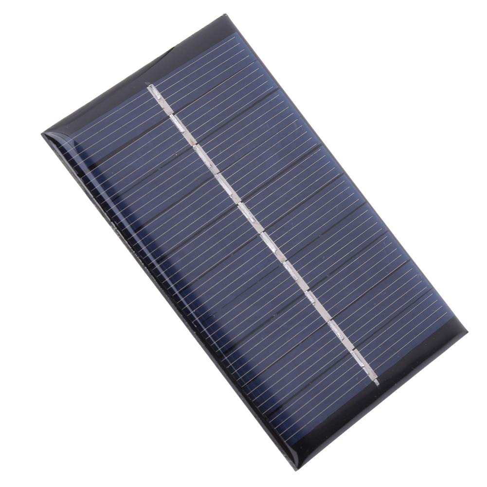 Solar Panel, 2Pcs 0.6W 5V Polysilicon Solar Panel Charging Power Board Charger for Small Power Appliances, Excellent Transmission 80x55mm