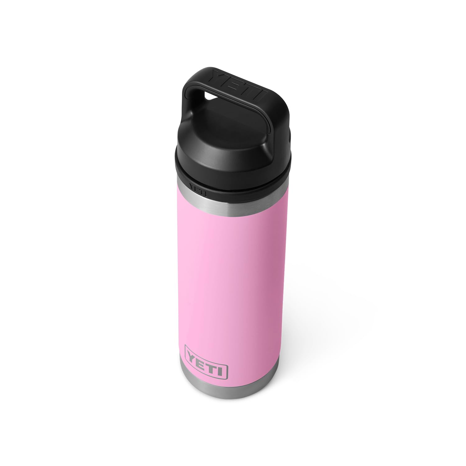 YETI Rambler 18 oz Bottle, Vacuum Insulated, Stainless Steel with Chug Cap, Power Pink