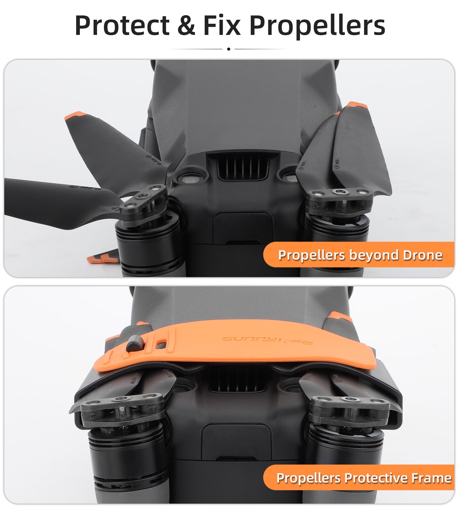 Mavic 3 Pro Prop Holder Propeller Fixator Stabilizer Bottom Cover Protector For DJI Mavic 3/3 Pro / 3 Classic Drone (Black)