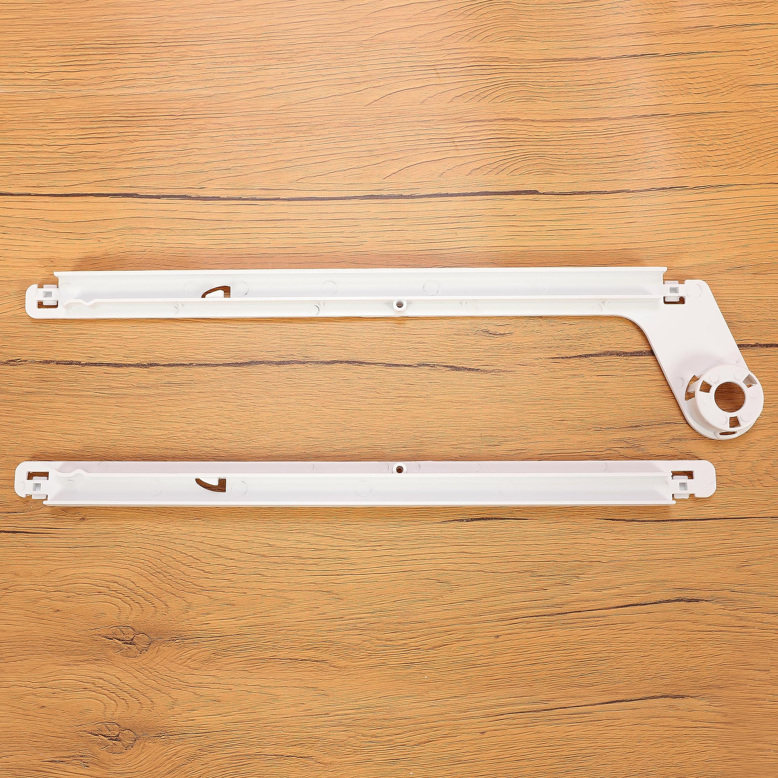 HECASA Refrigerator Slide Rail Sets Compatible with Frigidaire Kenmore Refrigerator Replacement for 240349701 240356501 Side-By-Side Refrigerator Slide Rail White ABS Plastic Meat Pan Hanger