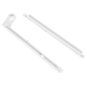 HECASA Refrigerator Slide Rail Sets Compatible with Frigidaire Kenmore Refrigerator Replacement for 240349701 240356501 Side-By-Side Refrigerator Slide Rail White ABS Plastic Meat Pan Hanger