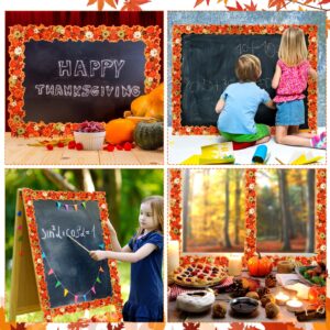 Cholemy 65.6 ft Bulletin Board Borders Fall Bulletin Border Decoration Halloween Bulletin Board Borders Fall Classroom Decoration for Halloween Thanksgiving Classroom (Pumpkin, Maple Leaf)