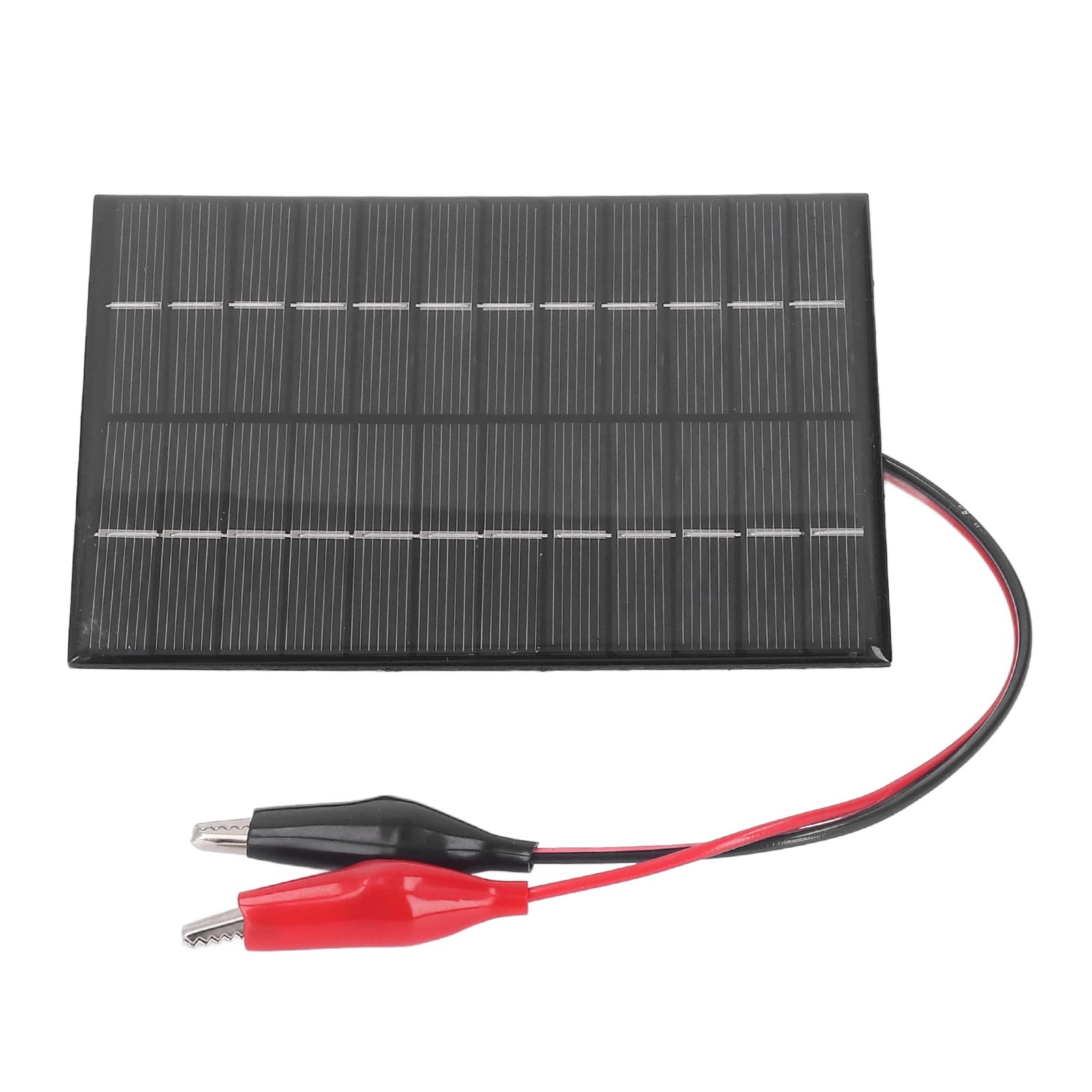 2W 12V Solar Panel, Clip Polysilicon Charger Board Charging Board 12V without Power Storage Charger Power Battery Charger Battery Charging for Photovoltaic Panel