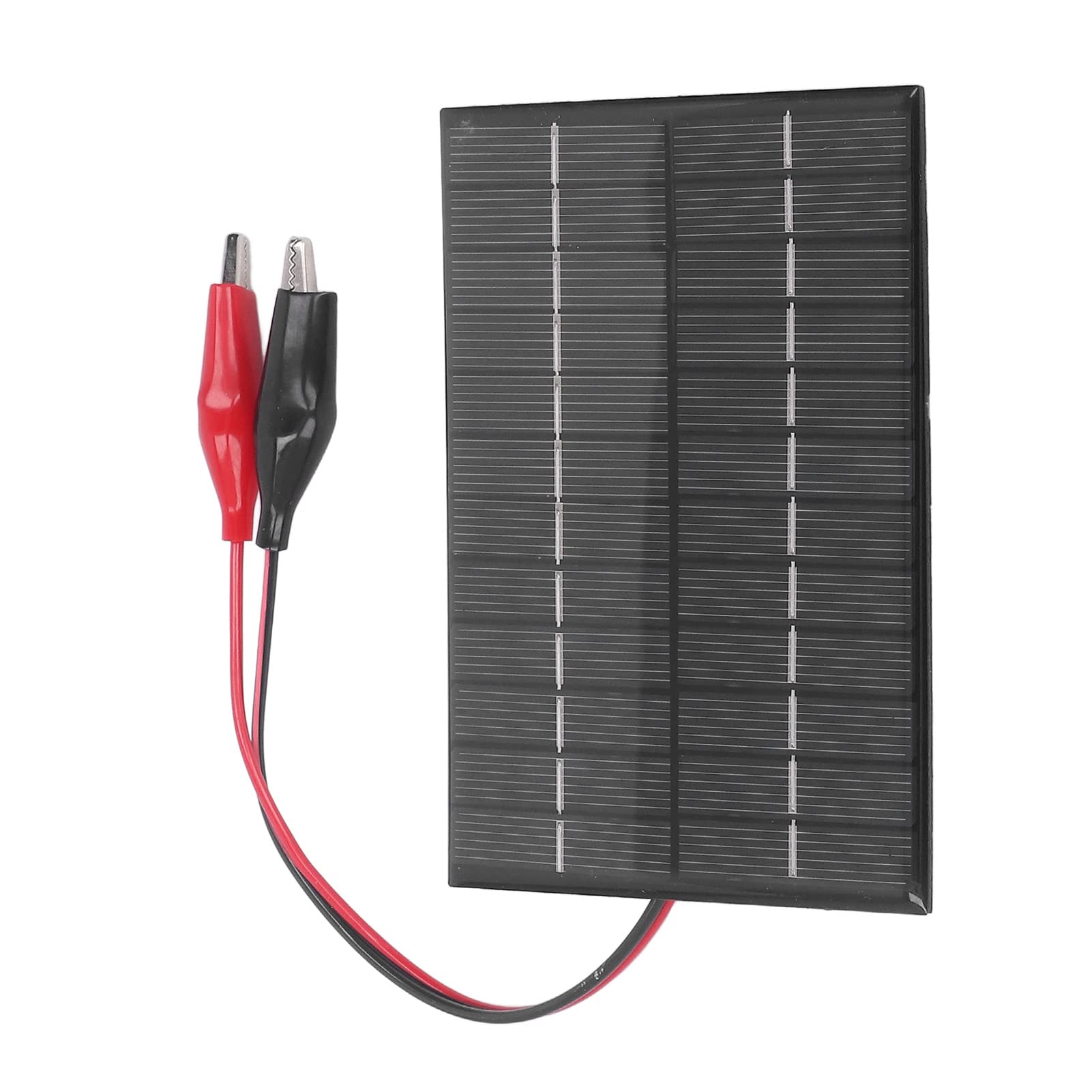 2W 12V Solar Panel, Clip Polysilicon Charger Board Charging Board 12V without Power Storage Charger Power Battery Charger Battery Charging for Photovoltaic Panel