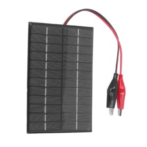 2W 12V Solar Panel, Clip Polysilicon Charger Board Charging Board 12V without Power Storage Charger Power Battery Charger Battery Charging for Photovoltaic Panel