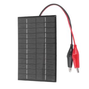 2W 12V Solar Panel, Clip Polysilicon Charger Board Charging Board 12V without Power Storage Charger Power Battery Charger Battery Charging for Photovoltaic Panel