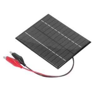 2W 12V Solar Panel, Clip Polysilicon Charger Board Charging Board 12V without Power Storage Charger Power Battery Charger Battery Charging for Photovoltaic Panel