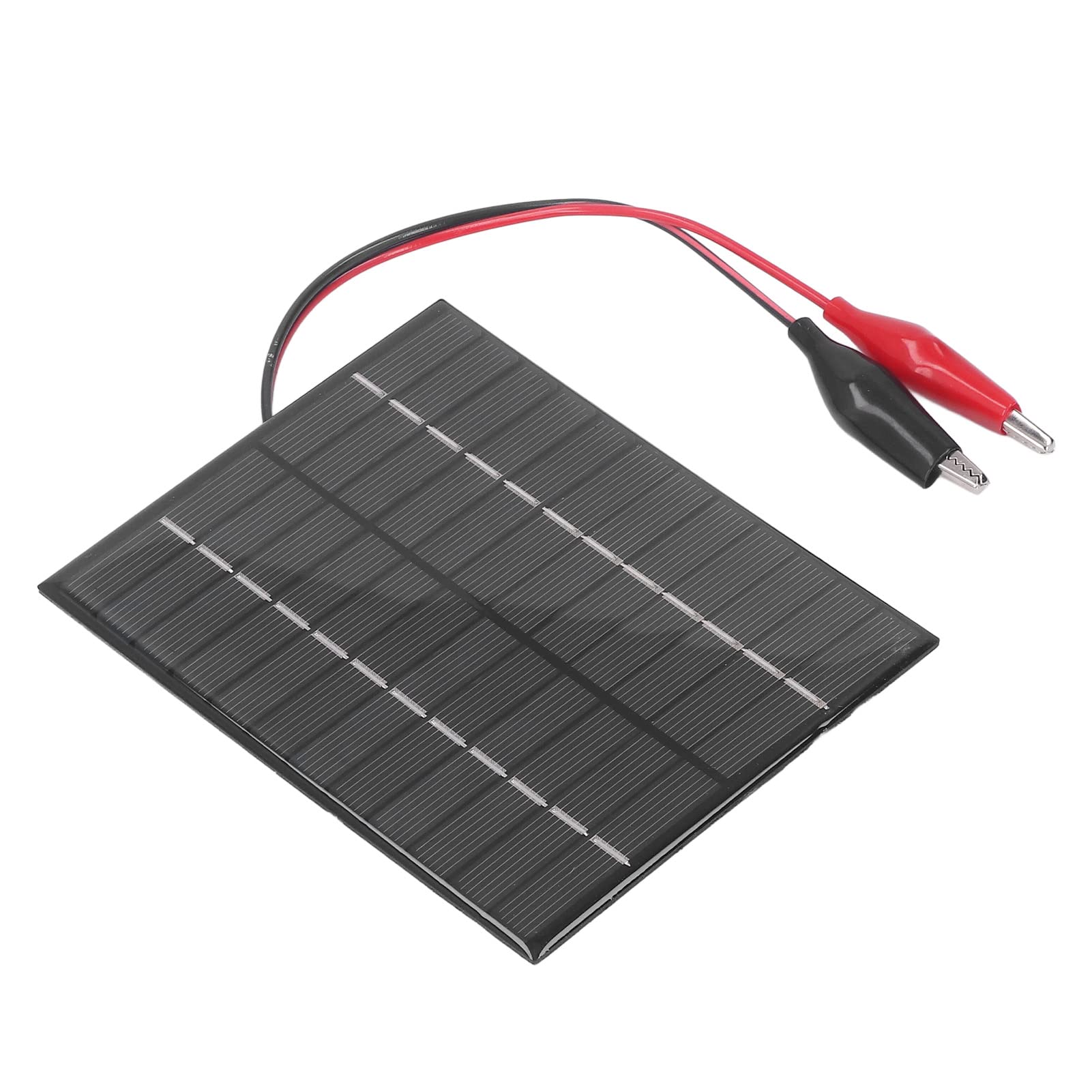 2W 12V Solar Panel, Clip Polysilicon Charger Board Charging Board 12V without Power Storage Charger Power Battery Charger Battery Charging for Photovoltaic Panel