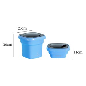 Portable Foldable Washing Machine, Compact Small Washer Lightweight 36W Mini Clothes Washer for Laundry Travel Apartment Sock Baby Clothes, blue