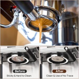 Attsky 51mm Espresso Puck Screen, Espresso Filter for 51mm Portafilter Filter Basket, Reusable Espresso Screen with 1.7mm Thickness 150μm 316 Stainless Steel