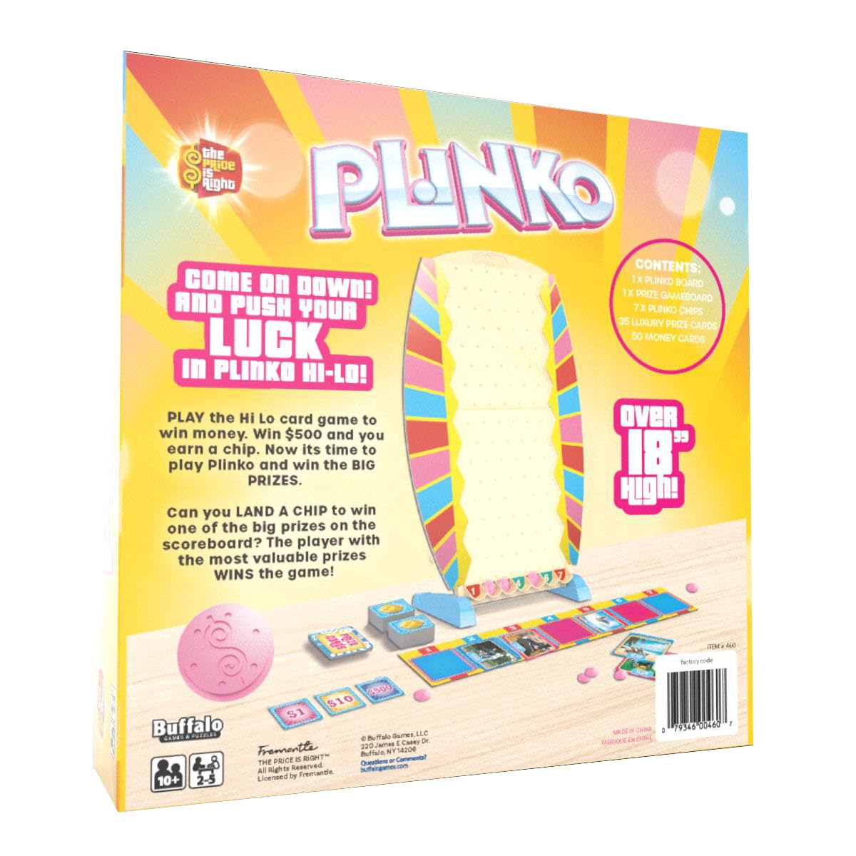 PLINKO - Family Board Game Inspired by The PRICE IS RIGHT, Great for Family Game Night, from Buffalo Games