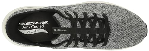 Skechers Men's Arch Fit 2.0 Look Ahead Hands Free Slip-in Sneaker, White/Black, 11