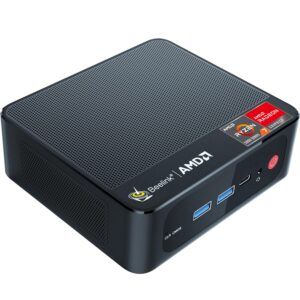 Beelink SER5 Mini PC,AMD Ryzen 7 5800H PRO(8C/16T,up to 4.4GHz),Mini Computer with 16GB DDR4 RAM/500GB M.2 2280 SSD,Micro PC Support 4K FPS,WiFi6/BT5.2/USB3.2/Home/Office/Game