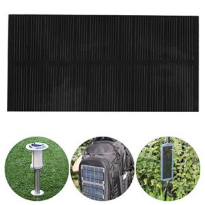 Delaman Solar Panel, DIY Safety Solar Power Charging Panel Monocrystalline Silicon