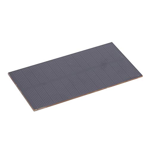 Delaman Solar Panel, DIY Safety Solar Power Charging Panel Monocrystalline Silicon