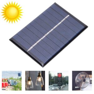 Delaman 2Pcs Solar Panel, Polysilicon Solar Panel Charging Power Board Charger for Small Power Appliances