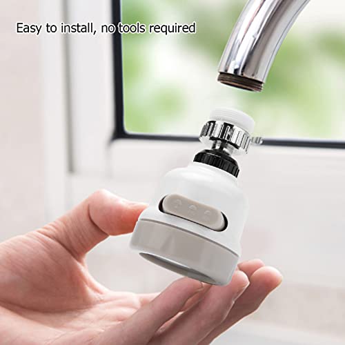 Faucet Sprayer, 360° Rotatable Kitchen Bathroom Rotatable Faucet Nozzle Aerator Adjustable Water Filter Tap for Home Kitchen Bathroom