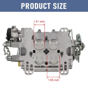 RADHLBNIU Carburetor For 1409 Performer Series Marine 600 CFM 4 Barrel Square Bore with Air Valve Secondary Electric Choke Compatible with Marine Mercury Chevy Chrysler Engine