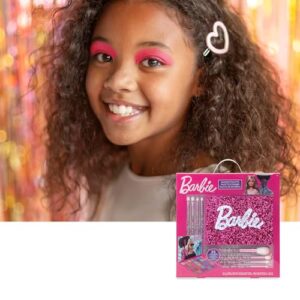 Barbie - Townley Girl 35-Well Eyeshadow Palette, Shimmery and Opaque Colors, Pigmented Blendable, 8 Application Brushes Non-Toxic 8+, Perfect for Parties, Sleepovers & Makeovers