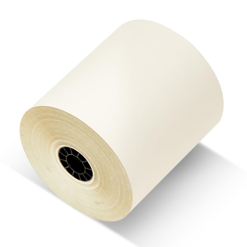 (5 Rolls) 3'' x 95' White/Canary 2 Ply Carbonless Kitchen Printer Paper Cash Register Receipt Rolls for SP2000, UP389, 480, 220, 250, 900, 07901, 07706