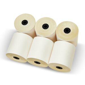 (25 Rolls) Two Ply Carbonless Rolls 3" X 95 Feet, White/Yellow Kitchen Printer Rolls Required Sp700 Printer Ribbon or Printer Ribbon ERC 30/34/38 White & Canary Paper from ShopSmartOnline