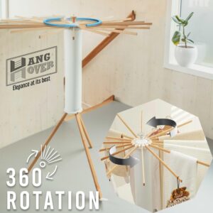 Collapsible Tripod Drying Rack – Foldable Laundry Stand, Indoor & Outdoor Holder for Clothing - Space Saving Hanger with 16 Poles and 315 inches Capacity, Octopus Style Clothes Garment Rack