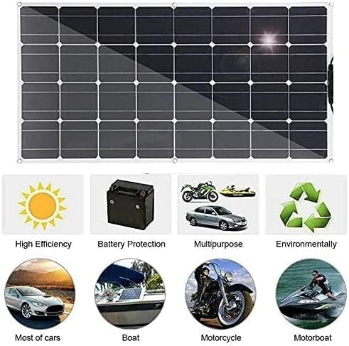 CAJUCA Solar Panel 800W 400W Solar Panel Solar Cells 30A Charger USB Controller Solar Panel Kit Complete Power Charge System Outdoor,800w