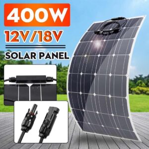 CAJUCA Solar Panel 800W 400W Solar Panel Solar Cells 30A Charger USB Controller Solar Panel Kit Complete Power Charge System Outdoor,800w