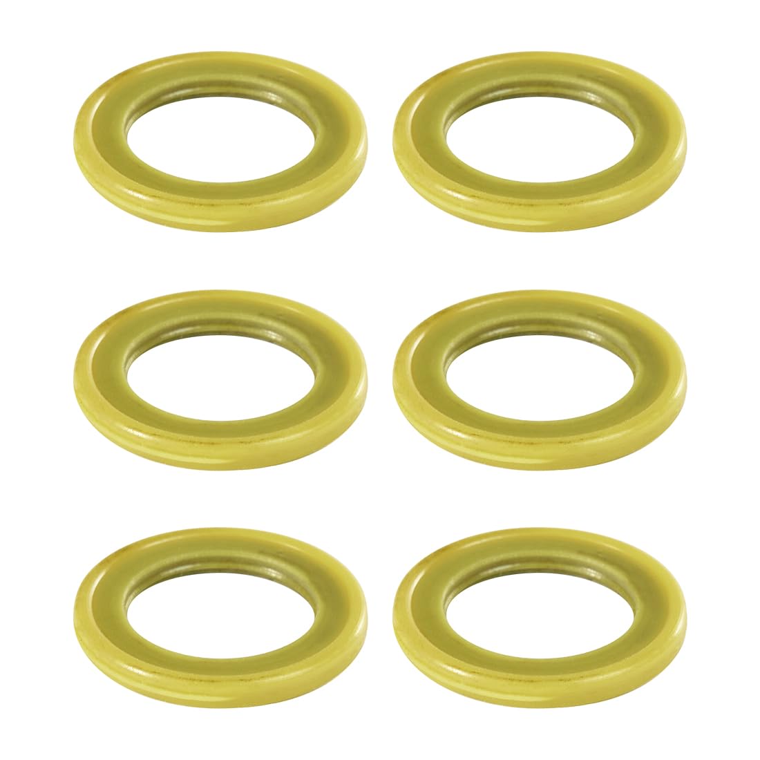 UTSAUTO 6Pcs Gearcase Drain Plug Seal 12-19183Q02 Lower Unit Seals Replacement for 3/8”-16 Drain Fill Screws