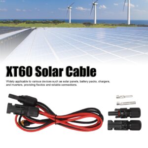 Solar Cable, XT60 Solar Panel Charging Cable Charging Energy Storage Cable For Portable Power Stations Lithium Battery Packs Solar Generators