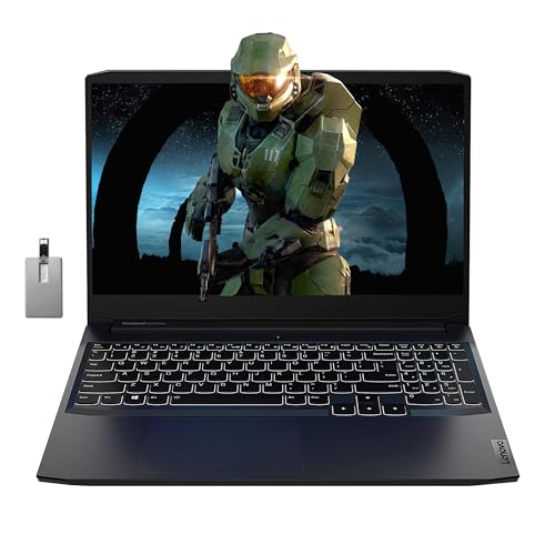 Lenovo IdeaPad Gaming 3 15.6” FHD 120Hz Laptop, AMD Ryzen 5 5600H, NVIDIA GeForce GTX 1650 4GB DDR6, 16GB RAM, 1TB SSD, Backlit Keyboard, Wi-Fi 5, Bluetooth, Black, Win 11 Pro, 32GB USB Card