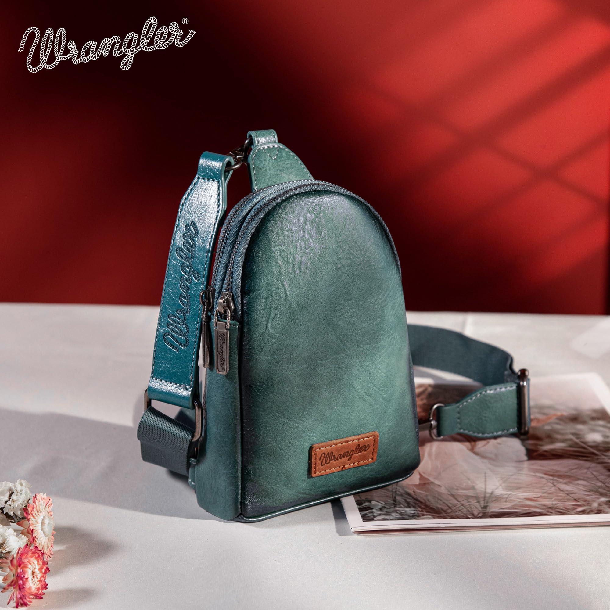 Wrangler Sling Bag for Women Fanny Packs Crossbody Bags Chest Bag Cross Body Purse for Gift