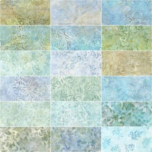 Lunn Studios Artisan Batiks Morning Mist Roll Up 40 2.5-inch Strips Robert Kaufman RU-1195-40