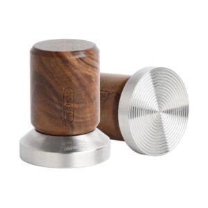 58.55mm Tamper Espresso Accessories Walnut Handle Barista Tool Barista Accessories 304 Stainless Steel UBENKAKU