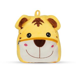 PLUSHIFY Tiger Toddler Backpack - 13 Inch Yellow Backpack for Boys and Girls, Ages 3 and Up - Adorable and Practical Companion for Little Explorers. (Tiger)