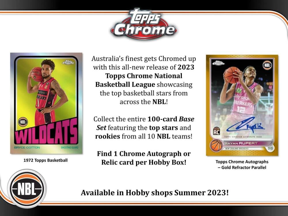 2022-23 Topps Chrome NBL Basketball Hobby Box