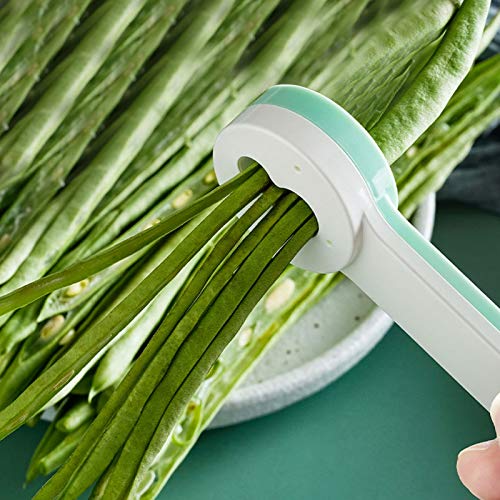 2Pcs Convenient French green bean slicer french green bean slicer Green Bean Vegetable Runner Slicer Cutter Stringer Remover Peeler Grater Functional Vegetable Veggie Chopper