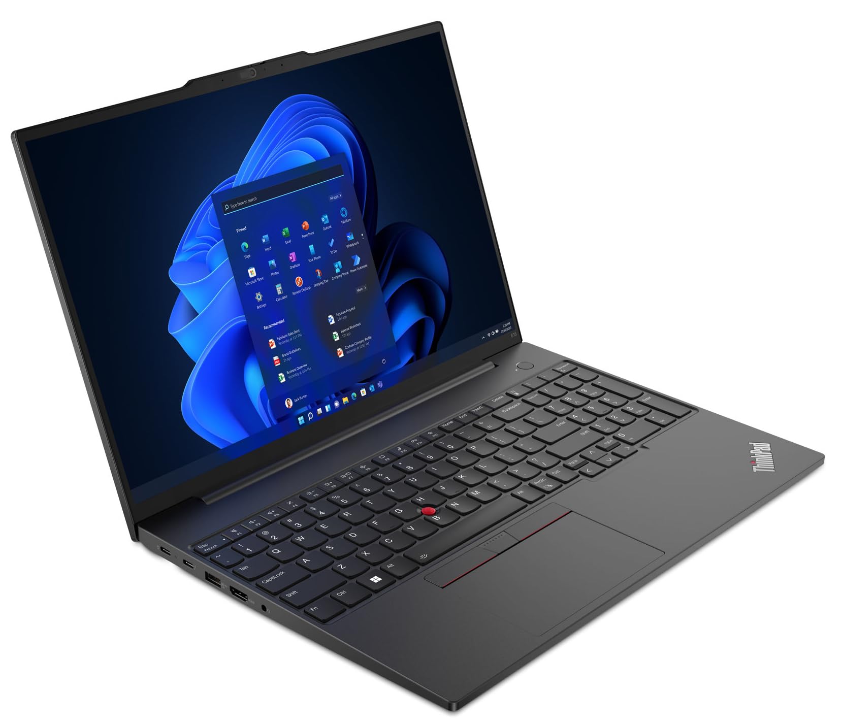 Lenovo ThinkPad E16 Gen 1 16" WUXGA Touchscreen (Intel 13th Gen i7-1355U, 16GB RAM, 512GB PCIe SSD, IPS) Business Laptop, Backlit Keyboard, Fingerprint, Wi-Fi 6, 1080P Webcam, Win 11 Pro - Black