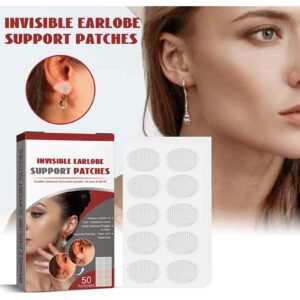 Ear Lobe Support Patches Earring Support Patches Invisible Ear Lobe Support Tape Portable Earlobe Support Patches Large Earrings Support Sticker Reduces Strain for Women Long Time Wear Earring