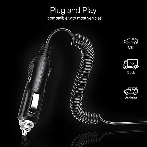 Dysead DC Car Cigarette Plug Charger Compatible with Panasonic PQLV202 9V Adapter Power Supply