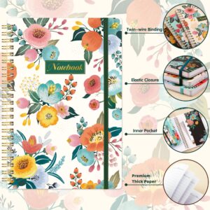 Notebook - 3 Pack A5 Lined Journal Notebooks, 8.3'' x 6'' Spiral Notebook, Journal Notebook with Thick Paper, Classic College Ruled Notebooks for Office, School Supplies